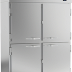 Thumbnail image #1 for Beverage Air P Series PR2HC-1AHS Two-Section Reach-In Refrigerator, 44.57 cu. ft., Solid Lockable Half Doors, Top-Mounted Self-Contained