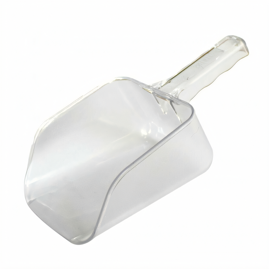 Product image #1 for 32 oz. Clear Plastic Flat-Bottom Utility Scoop