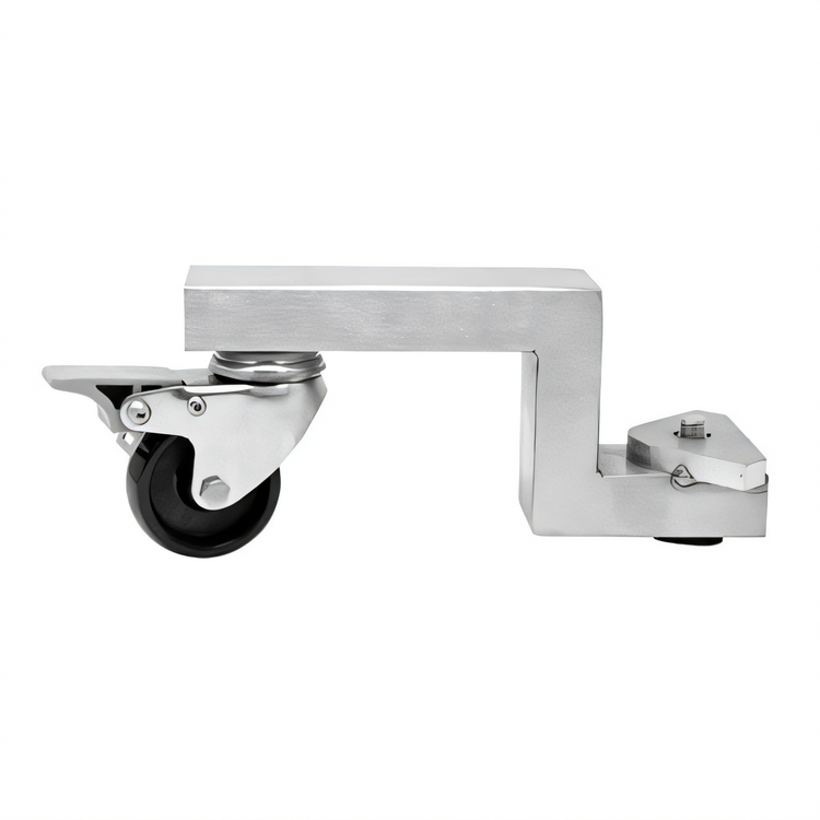 Product image #1 for Set of 2 Swivel Plate Casters with Brakes for 26-, 48-, and 65-lb Stainless Steel Sausage Stuffers