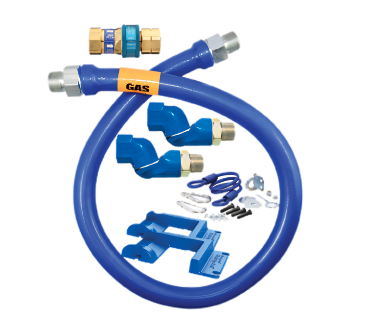 Product image #1 for Dormont Blue Hose 3/4-Inch ID x 60-Inch Moveable Gas Connector Hose Assembly