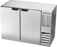 Beverage-Air BB48HC-S Two-Section Solid Door Back Bar Refrigerator, 48 Inch Stainless Steel