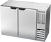 Thumbnail image #1 for Beverage-Air BB48HC-S Two-Section Solid Door Back Bar Refrigerator, 48 Inch Stainless Steel