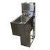 Thumbnail image #1 for BK Resources 12-Inch x 18-Inch Underbar Dump Sink with 10-Inch x 14-Inch Bowl and Lead-Free Faucet