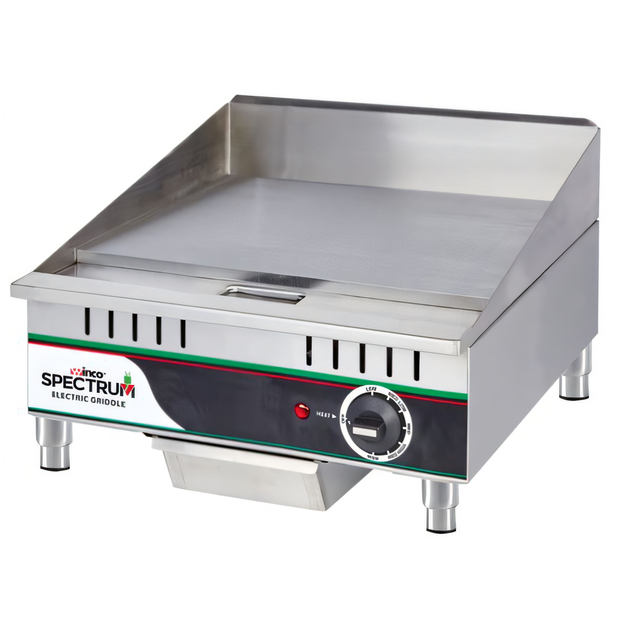 Product image #1 for Winco Spectrum 16-Inch Electric Countertop Griddle, Single Zone, 120V