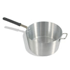 Thumbnail image #1 for Crestware PAN10H 10 Qt Tapered Aluminum Sauce Pan with Riveted Insulated Handle, Without Cover Case of 6