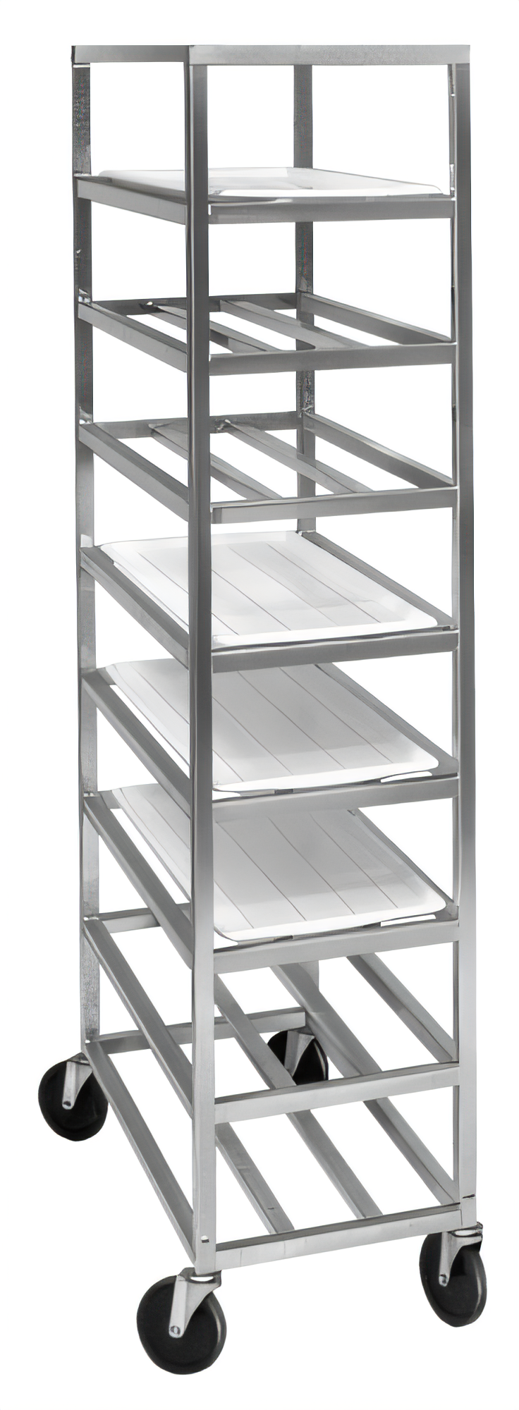 Product image #2 for Channel Manufacturing UPR8 Universal Aluminum Platter Rack, Standard Series, End Load, 8 Shelves