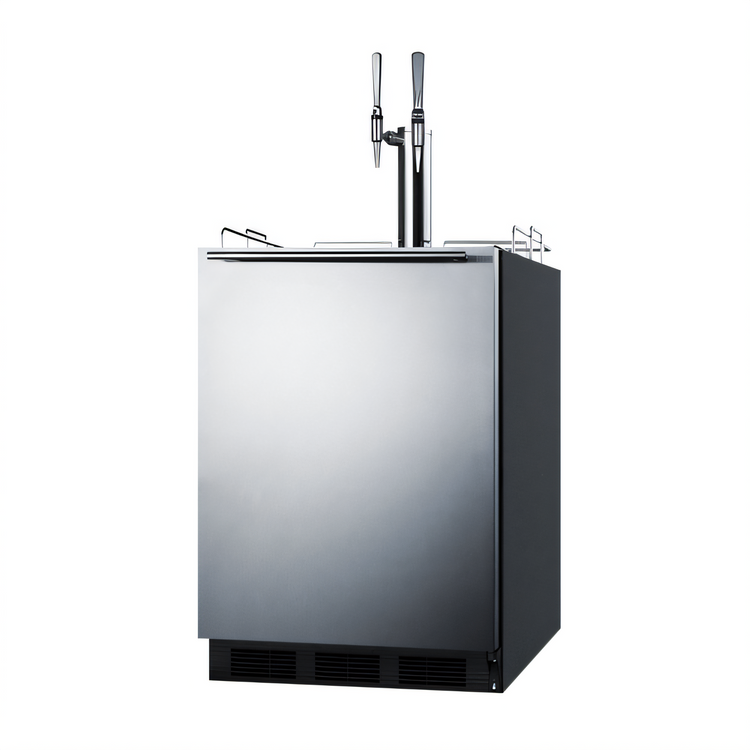 Product image #1 for Summit Commercial ADA-Compliant Nitro Cold Brew Coffee Dispenser, 24-Inch Built-In/Freestanding, 5.5 Cu. Ft., Dual Tap