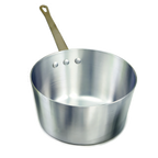 Thumbnail image #1 for Crestware PAN4 4.5-Quart Tapered Aluminum Sauce Pan, 9-Inch, Riveted Handle, Without Cover Case of 6