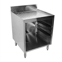 CHOICE by Glastender Stainless Steel Drainboard Glass Rack Storage Unit, 24 Inch Wide