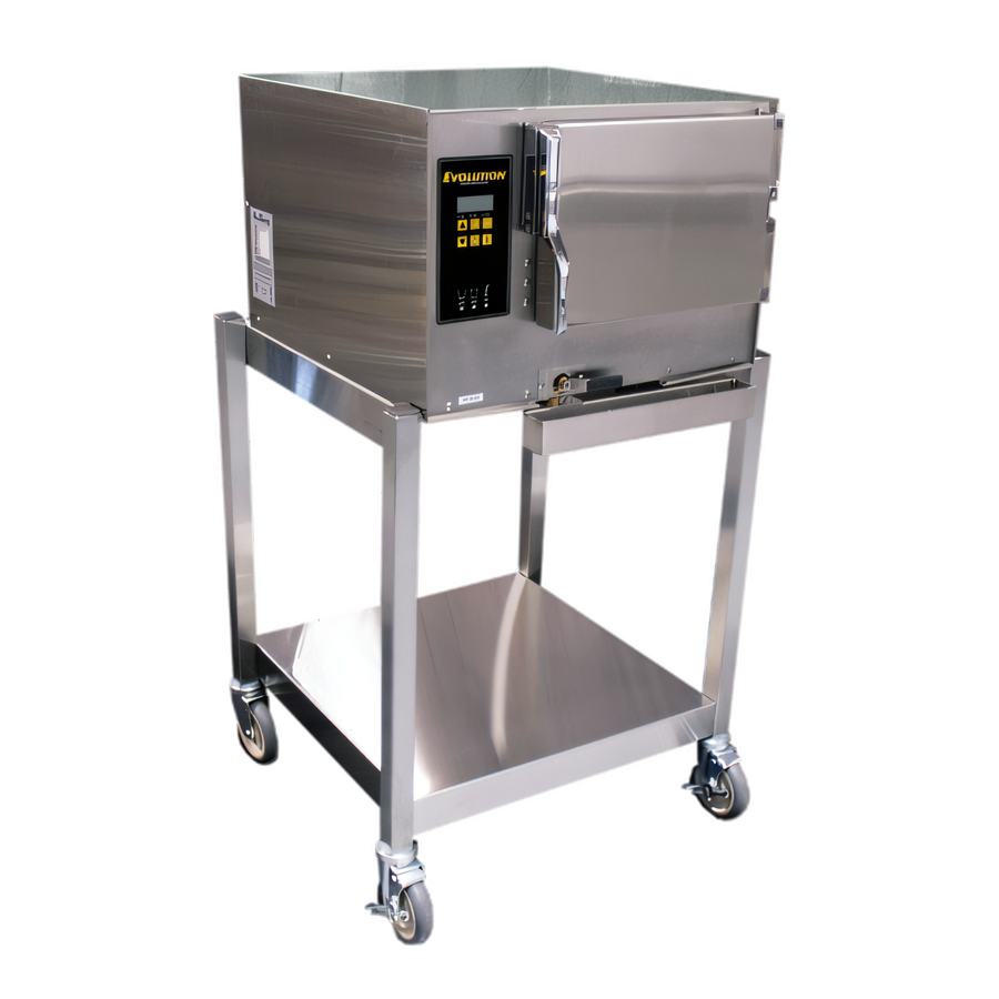 Product image #1 for AccuTemp Connected Evolution Boilerless Convection Steamer, 1 Compartment, 3-Pan Floor Model with Stand