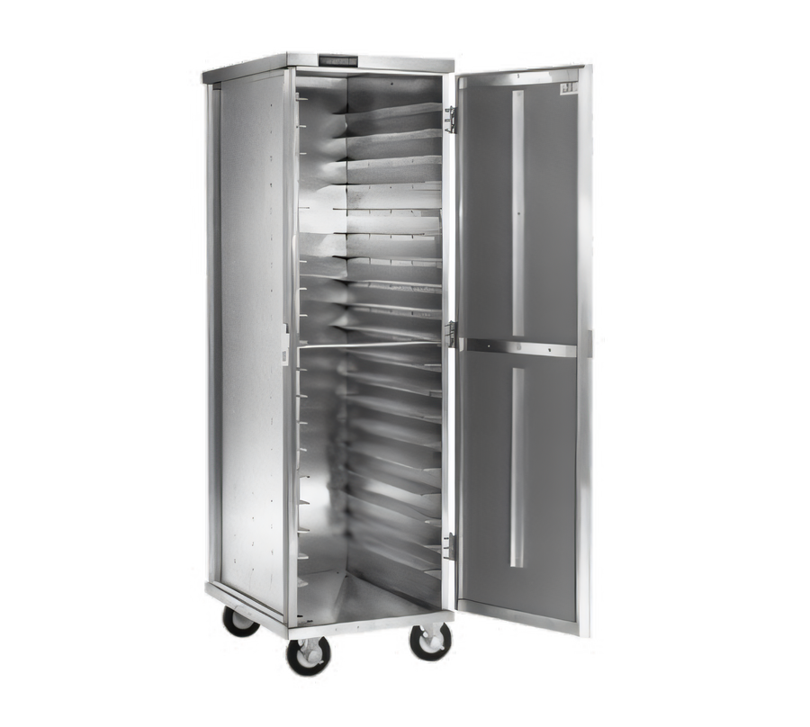 Product image #1 for Cres Cor Full-Height Mobile Enclosed Aluminum Pan Rack Cabinet, Single-Wall, Non-Insulated, 20 Full-Size Pan Capacity