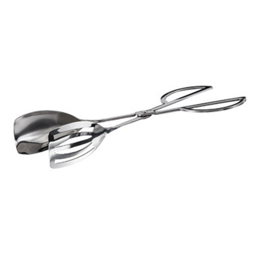 Product image #1 for 10-Inch Stainless Steel Mirror Finish Slotted/Solid Spatula Salad Tongs