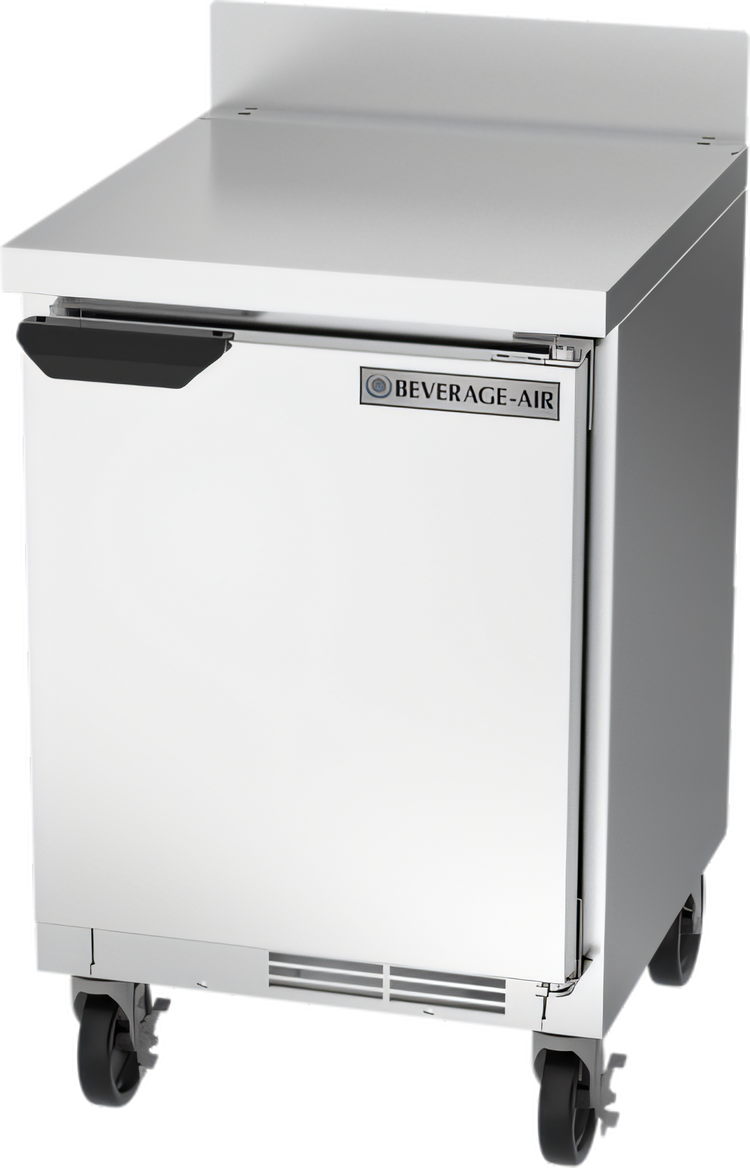 Product image #1 for Beverage-Air WTR20HC Shallow Depth Solid Door Worktop Refrigerator, 20 Inch, 1 Section