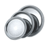 Thumbnail image #1 for Elegant Reflections Round Stainless Steel Serving Tray, 18-5/8 Inch Diameter