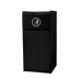 Thumbnail image #1 for Omcan 36-Gallon Cabinet-Style Trash Receptacle with Swing Door and Tray Holder, Black