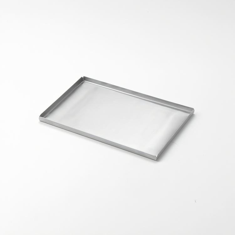 Product image #1 for American Metalcraft Rectangular Stainless Steel Satin Finish Serving Tray, 10 x 4-1/2 Inches