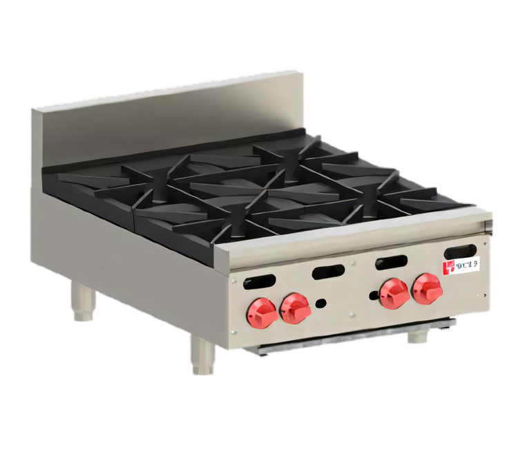 Product image #1 for Wolf Achiever AHP424 24-Inch Countertop Gas Hotplate with 4 Open Burners