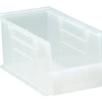 Thumbnail image #1 for Quantum QUS230CL Stacking/Hanging Shelf Bin, Clear Polypropylene, 5-1/2"W x 10-7/8"L x 5"H, Anti-Slide Lock Case of 12