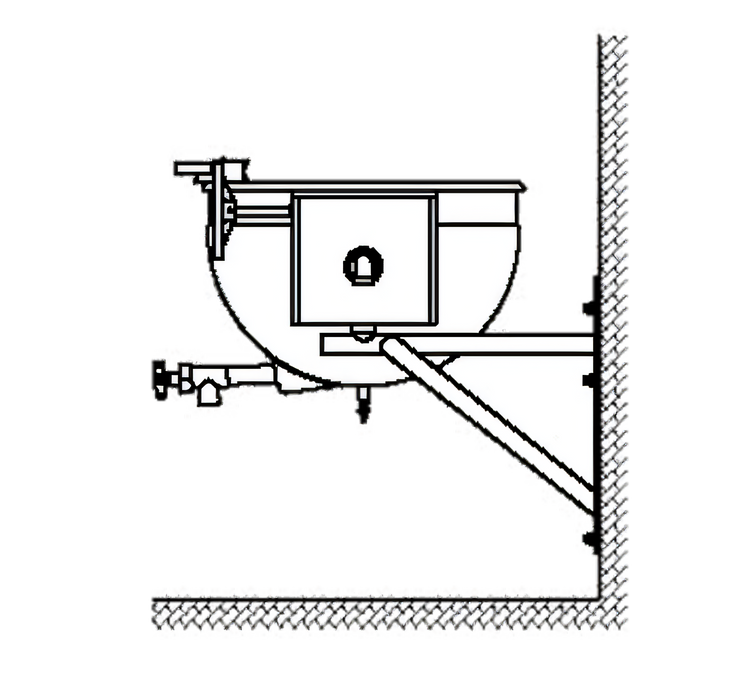 Product image #1 for Legion TWSWT-50 50-Gallon Full-Jacketed Direct Steam Wall-Mount Tilting Kettle