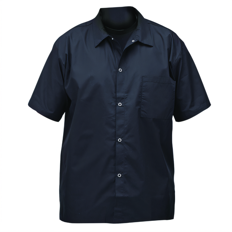 Product image #2 for Signature Chef Broadway Black Short-Sleeve Snap-Button Chef Shirt, XL