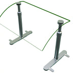 Thumbnail image #1 for Hatco Flav-R-Shield™ EP950-24-1 Single-Sided Self-Service Countertop Food Shield, Adjustable Rounded Acrylic Panel, 24 x 14 Inches, Stainless Steel