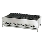 Thumbnail image #1 for Jade Range (Middleby) Supreme JB-48 48-Inch Gas Countertop Radiant Charbroiler with Cast Iron Grates and Infinite Controls