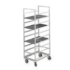 Thumbnail image #1 for Channel Manufacturing 440S Mobile Stainless Steel Cafeteria Tray Rack, Single Section, End Load, 20-Tray Capacity, 14 x 18 in Trays