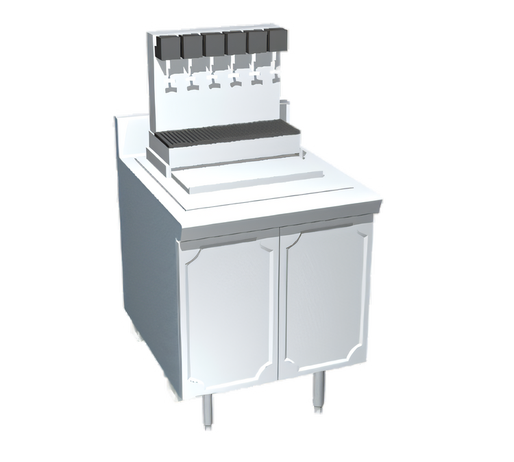 Product image #1 for La Rosa Utility Stand Beverage Dispenser Housing, Enclosed Base, 28 x 28 Inches