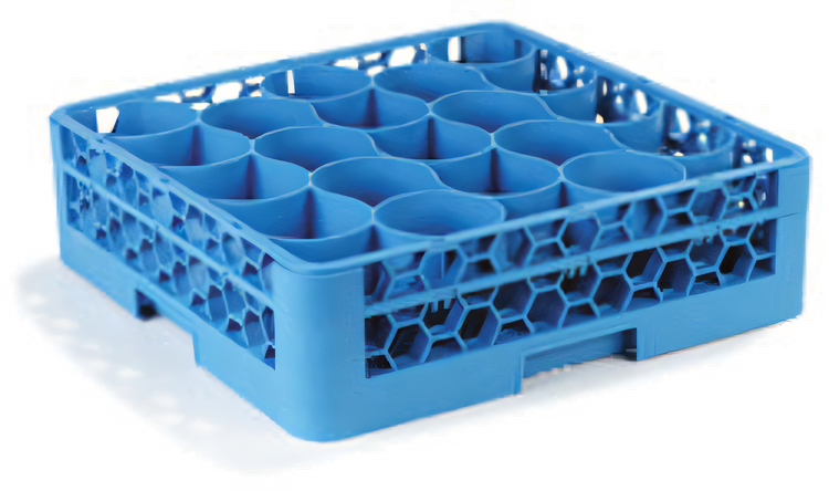 Product image #1 for OptiClean NeWave Full-Size 20-Compartment Dishwasher Glass Rack with Integrated Extender