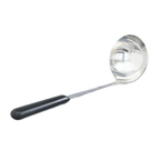 Thumbnail image #1 for Vollrath Kool-Touch® 46916 4 oz Stainless Steel Buffet Ladle with Black Insulated Hollow Handle, 12-9/16 in. Case of 12