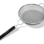 Thumbnail image #1 for Crestware PHSSF10 10-Inch Fine Single Mesh Strainer with Double-Coated Tin, Black Plastic Handle Case of 24