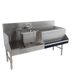 Thumbnail image #1 for Advance Tabco Prestige Uni-Serv 60-Inch Stainless Steel Speed Bar with Right Ice Bin, Sink, Blender Station, and Speed Rail