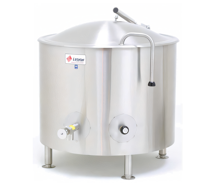 Product image #1 for Low-Rim LSI-100 100-Gallon Direct Steam Kettle with Full Jacket