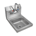 Thumbnail image #1 for John Boos Pro-Bowl Wall-Mount Stainless Steel Hand Sink with Splash Mount Faucet, 9 x 9 x 5 Inch Bowl