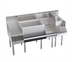 Thumbnail image #1 for Royal Series 60-Inch Underbar Ice Bin/Cocktail Station with 24-Inch Ice Bin, Blender Station, Liquor Display, and 10-Circuit Cold Plate