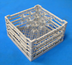 Thumbnail image #1 for Lamber 15-1/2 Inch Gray Plastic Open Glass Rack for 16 x 16 Undercounter Glasswashers, 9-Inch High