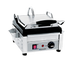 Thumbnail image #1 for Eurodib Small Single Commercial Panini Press with Ribbed Cast Iron Plates, 10 x 10 Inches, 120V