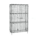 Thumbnail image #1 for Metro Super Erecta SEC35C-2SE Stationary Chrome Wire Security Unit, 2 Intermediate Shelves, 50-1/2"W x 21-1/2"D x 66-13/16"H