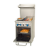 Thumbnail image #1 for Comstock-Castle 24-Inch Wide Commercial Gas Range with 2 Star Burners, 12-Inch Griddle, and Space-Saver Oven