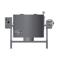 AccuTemp Edge Series 30-Gallon Self-Contained Gas Tilting Steam Kettle with Full Jacket and 316 Stainless Steel Liner