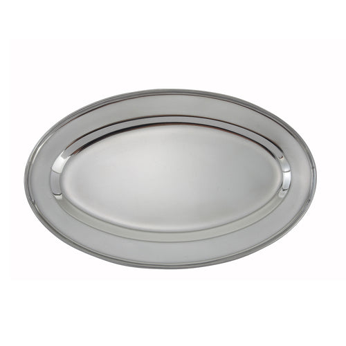 Product image #1 for Winco Stainless Steel Oval Platter, 12 x 8-5/8 Inches