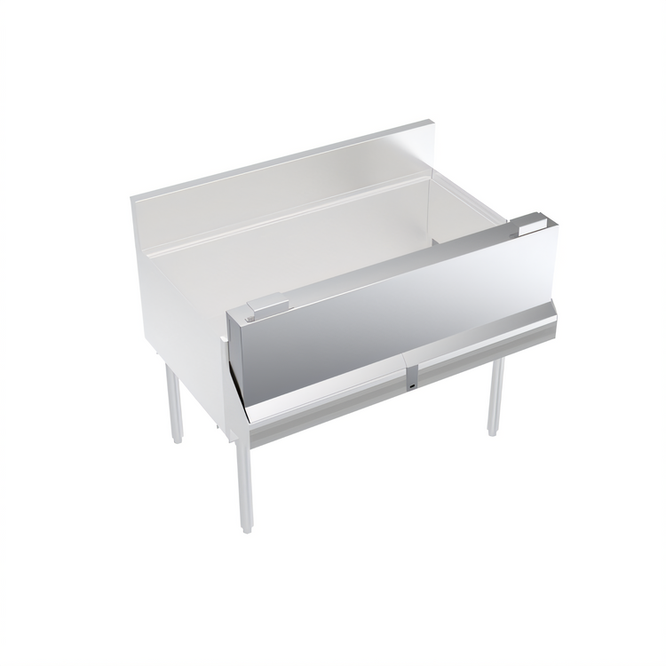 Product image #1 for Krowne Royal Series 42-Inch Single Speed Rail Locking Cover, Stainless Steel