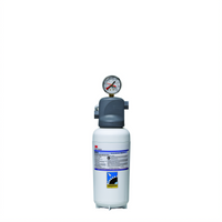 3M Ice Maker Water Filter System with Gauge, Valve-In-Head, 0.2 Micron, 2.1 GPM