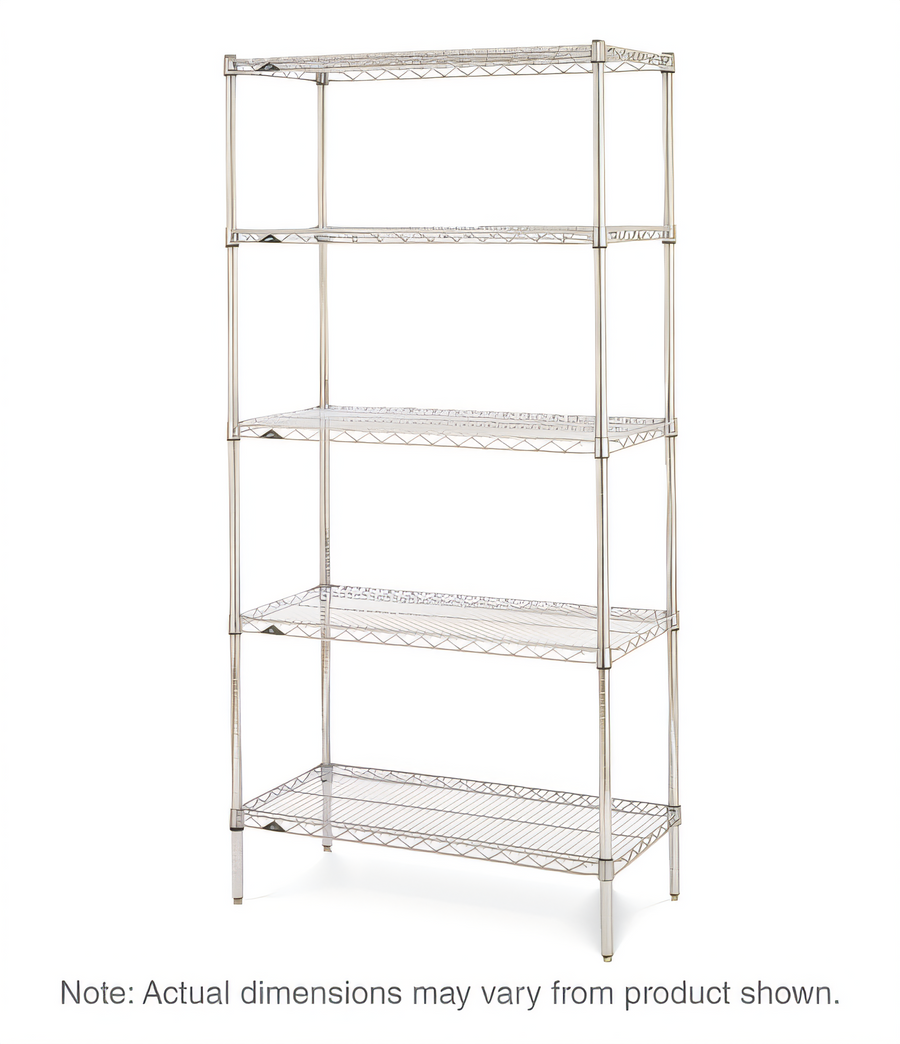 Product image #1 for Metro Super Erecta 30"W x 21"D x 74"H 5-Shelf Stationary Starter Wire Shelving Unit