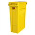 Thumbnail image #1 for Slim Jim 23-Gallon Yellow Open-Top Commercial Waste Container