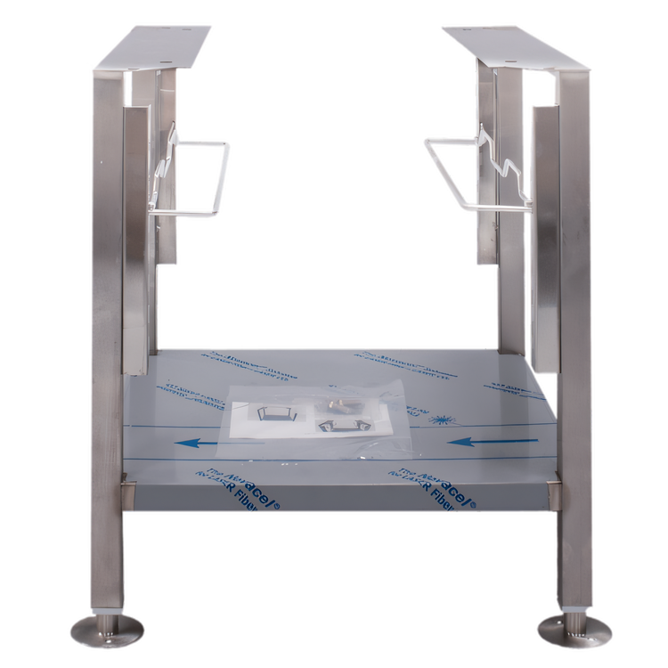 Product image #1 for Vulcan 24-Inch Stainless Steel Open Base Equipment Stand with Pan Slides for Countertop Steamers
