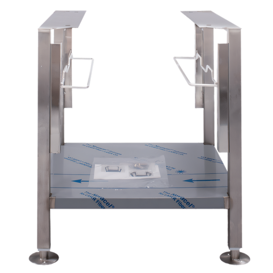 Product image #1 for Vulcan 24-Inch Stainless Steel Open Base Equipment Stand with Pan Slides for Countertop Steamers
