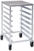 Thumbnail image #2 for Channel Manufacturing RB47A Counter-Height Aluminum End-Load Pizza Pan / Dough Box Rack, 7-Pan Capacity