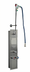 Thumbnail image #1 for T&S Brass Stainless Steel Wall-Mounted Hose Reel Cabinet and Flange with Mixing Valve