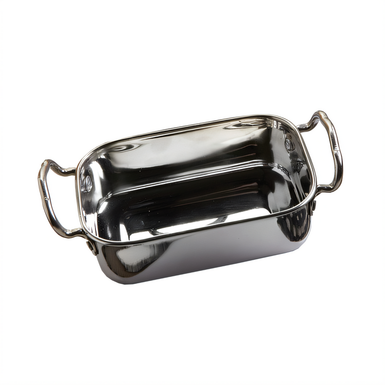 Product image #1 for Mini Rectangular Stainless Steel Roasting Pan, 17 oz.